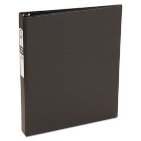 Avery AVE03301 Economy Non-View Binder with Round Rings, 3 Rings, 1" Capacity, 11 x 8.5, Black, (3301)