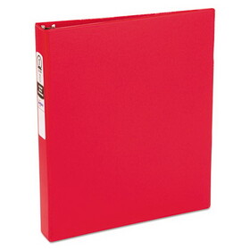 Avery AVE03310 Economy Non-View Binder with Round Rings, 3 Rings, 1" Capacity, 11 x 8.5, Red, (3310)