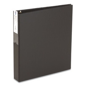 Avery AVE04401 Economy Non-View Binder With Round Rings, 11 X 8 1/2, 1 1/2" Capacity, Black