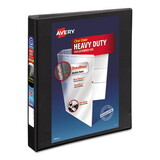 Avery AVE05300 Heavy-Duty Non Stick View Binder with DuraHinge and Slant Rings, 3 Rings, 1