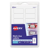 Avery AVE05430 Removable Multi-Use Labels, 3/4 X 1 1/2, White, 504/pack