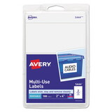 Avery AVE05444 Removable Multi-Use Labels, 2 X 4, White, 100/pack