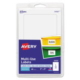 Avery AVE05450 Removable Multi-Use Labels, 5 X 3, White, 40/pack
