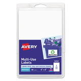 Avery AVE05454 Removable Multi-Use Labels, 6 X 4, White, 40/pack