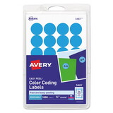 Avery AVE05461 Printable Removable Color-Coding Labels, 3/4