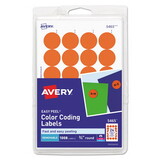 Avery AVE05465 Printable Removable Color-Coding Labels, 3/4