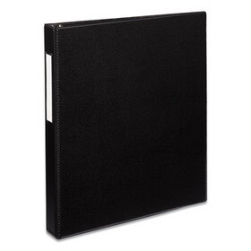 AVERY-DENNISON AVE08302 Durable Binder With Two Booster Ezd Rings, 11 X 8 1/2, 1", Black