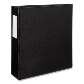 Avery AVE08702 Durable Non-View Binder with DuraHinge and EZD Rings, 3 Rings, 3" Capacity, 11 x 8.5, Black, (8702)