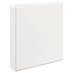 AVERY-DENNISON AVE09401 Durable View Binder with DuraHinge and EZD Rings, 3 Rings, 1.5" Capacity, 11 x 8.5, White, (9401)