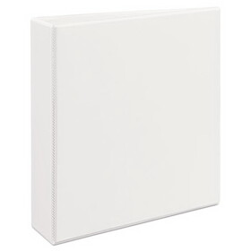 AVERY-DENNISON AVE09501 Durable View Binder with DuraHinge and EZD Rings, 3 Rings, 2" Capacity, 11 x 8.5, White, (9501)