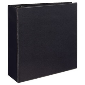 AVERY-DENNISON AVE09800 Durable View Binder with DuraHinge and EZD Rings, 3 Rings, 4" Capacity, 11 x 8.5, Black, (9800)