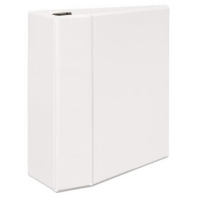 AVERY-DENNISON AVE09901 Durable View Binder with DuraHinge and EZD Rings, 3 Rings, 5" Capacity, 11 x 8.5, White, (9901)