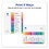 Avery AVE11082 Customizable Table of Contents Ready Index Dividers with Multicolor Tabs, 10-Tab, 1 to 10, 11 x 8.5, White, 3 Sets, Price/PK