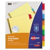 Avery AVE11111 Insertable Big Tab Dividers, 8-Tab, Letter
