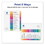 Avery AVE11135 Customizable TOC Ready Index Multicolor Tab Dividers, 10-Tab, 1 to 10, 11 x 8.5, White, Traditional Color Tabs, 1 Set, Price/ST