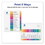 AVERY-DENNISON AVE11188 Customizable TOC Ready Index Multicolor Tab Dividers, 10-Tab, 1 to 10, 11 x 8.5, White, Traditional Color Tabs, 6 Sets, Price/PK