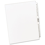 Avery AVE11397 Preprinted Legal Exhibit Side Tab Index Dividers, Avery Style, 26-Tab, 76 to 100, 11 x 8.5, White, 1 Set