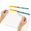 AVERY-DENNISON AVE11407 Print and Apply Index Maker Clear Label Dividers, 8-Tab, Color Tabs, 11 x 8.5, White, Traditional Color Tabs, 1 Set, Price/ST
