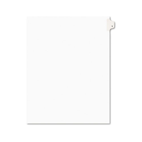 Avery AVE11911 Avery-Style Legal Exhibit Side Tab Divider, Title: 1, Letter, White, 25/pack