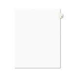 Avery AVE11912 Avery-Style Legal Exhibit Side Tab Divider, Title: 2, Letter, White, 25/pack