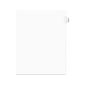 Avery AVE11913 Avery-Style Legal Exhibit Side Tab Divider, Title: 3, Letter, White, 25/pack