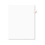 Avery AVE11914 Avery-Style Legal Exhibit Side Tab Divider, Title: 4, Letter, White, 25/pack