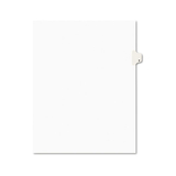 Avery AVE11917 Avery-Style Legal Exhibit Side Tab Divider, Title: 7, Letter, White, 25/pack