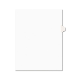 Avery AVE11918 Avery-Style Legal Exhibit Side Tab Divider, Title: 8, Letter, White, 25/pack