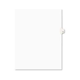 Avery AVE11919 Avery-Style Legal Exhibit Side Tab Divider, Title: 9, Letter, White, 25/pack