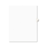 Avery AVE11920 Avery-Style Legal Exhibit Side Tab Divider, Title: 10, Letter, White, 25/pack
