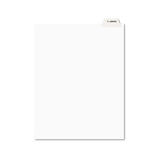 Avery AVE11940 Avery-Style Preprinted Legal Bottom Tab Divider, Exhibit A, Letter, White, 25/pk