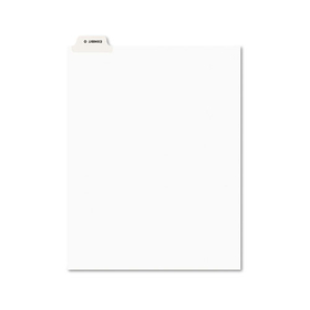 Avery AVE12388 Avery-Style Preprinted Legal Bottom Tab Dividers, 26-Tab, Exhibit O, 11 x 8.5, White, 25/Pack