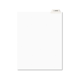 Avery AVE12389 Avery-Style Preprinted Legal Bottom Tab Dividers, 26-Tab, Exhibit P, 11 x 8.5, White, 25/Pack