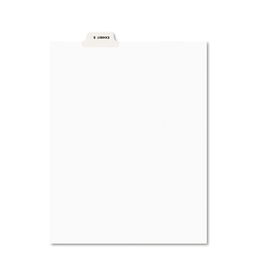 Avery AVE12392 Avery-Style Preprinted Legal Bottom Tab Dividers, 26-Tab, Exhibit S, 11 x 8.5, White, 25/Pack