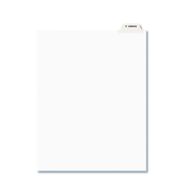 Avery AVE12394 Avery-Style Preprinted Legal Bottom Tab Dividers, 26-Tab, Exhibit U, 11 x 8.5, White, 25/Pack