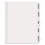 Avery 14434 Big Tab Printable White Label Tab Dividers, 5-Tab, Letter, 20 per pack, Price/PK