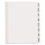 Avery 14435 Big Tab Printable White Label Tab Dividers, 8-Tab, Letter, 20 per pack, Price/PK