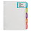 Avery 14440 Big Tab Printable Large White Label Tab Dividers, 5-Tab, Letter, 20 per pack, Price/PK