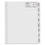 Avery 14441 Big Tab Printable Large White Label Tab Dividers, 8-Tab, Letter, 20 per pack, Price/PK