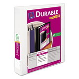 Avery AVE17022 Durable View Binder with DuraHinge and Slant Rings, 3 Rings, 1.5