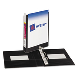 Avery AVE17167 Mini Size Durable View Binder with Round Rings, 3 Rings, 1