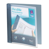 Avery AVE17676 Flexible View Binder with Round Rings, 3 Rings, 1