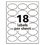 Avery AVE22804 Oval Print-To-The-Edge Labels, 1 1/2 X 2 1/2, White, 180/pack, Price/PK