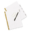 AVERY-DENNISON AVE23075 Write & Erase Big Tab Paper Dividers, 5-Tab, Letter, Price/ST