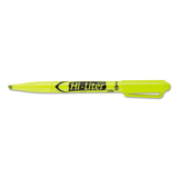 Hi-Liter AVE23591 Pen Style Highlighter, Chisel Tip, Fluorescent Yellow Ink, Dozen