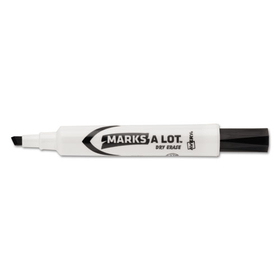 AVERY-DENNISON AVE24408 MARKS A LOT Desk-Style Dry Erase Marker, Broad Chisel Tip, Black, Dozen (24408)