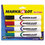 Marks-A-Lot AVE24409 MARKS A LOT Desk-Style Dry Erase Marker, Broad Chisel Tip, Assorted Colors, 4/Set (24409), Price/ST