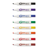 Marks-A-Lot AVE24411 MARKS A LOT Desk-Style Dry Erase Marker, Broad Chisel Tip, Assorted Colors, 8/Set (24411)
