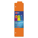 Avery 24908 Tabbed Snap-In Bookmark Plastic Dividers, 5-Tab, 11.5 x 3, Assorted, 1 Set