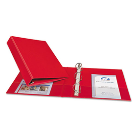 Avery AVE27202 Durable Binder With Slant Rings, 11 X 8 1/2, 1 1/2", Red